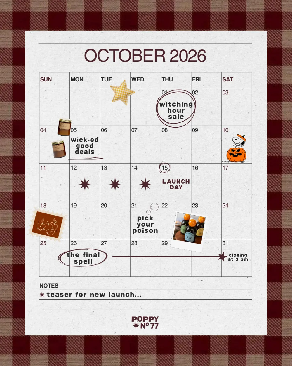 October with Poppy