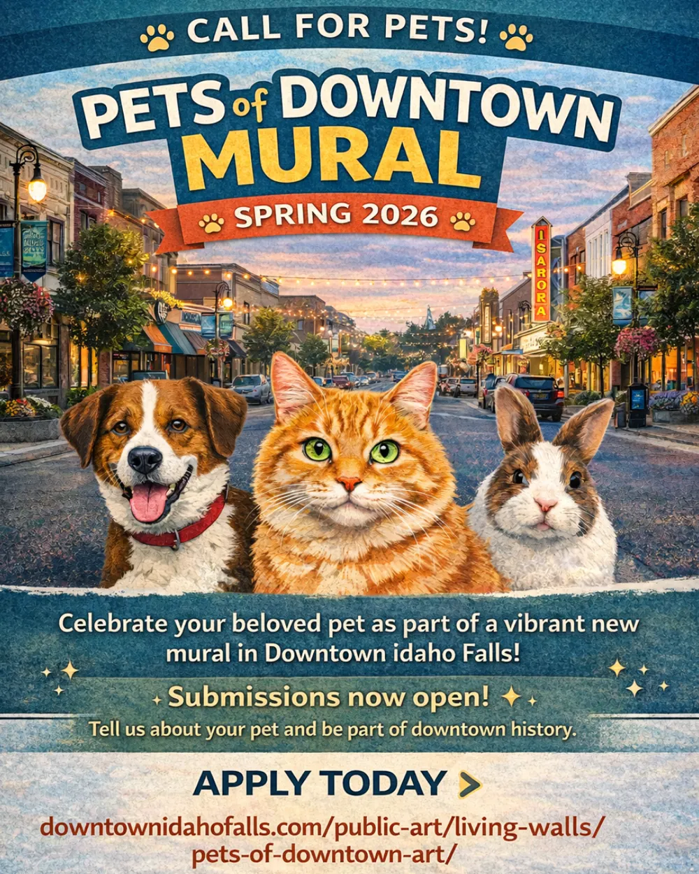 Pets Of Downtown Mural
