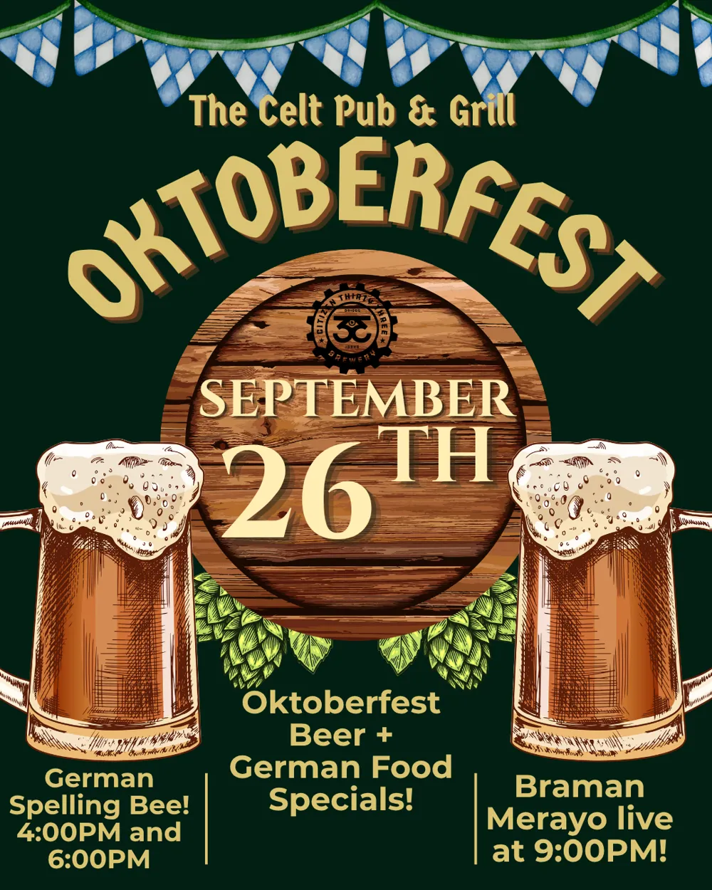 Oktoberfest at The Celt Pub & Grill