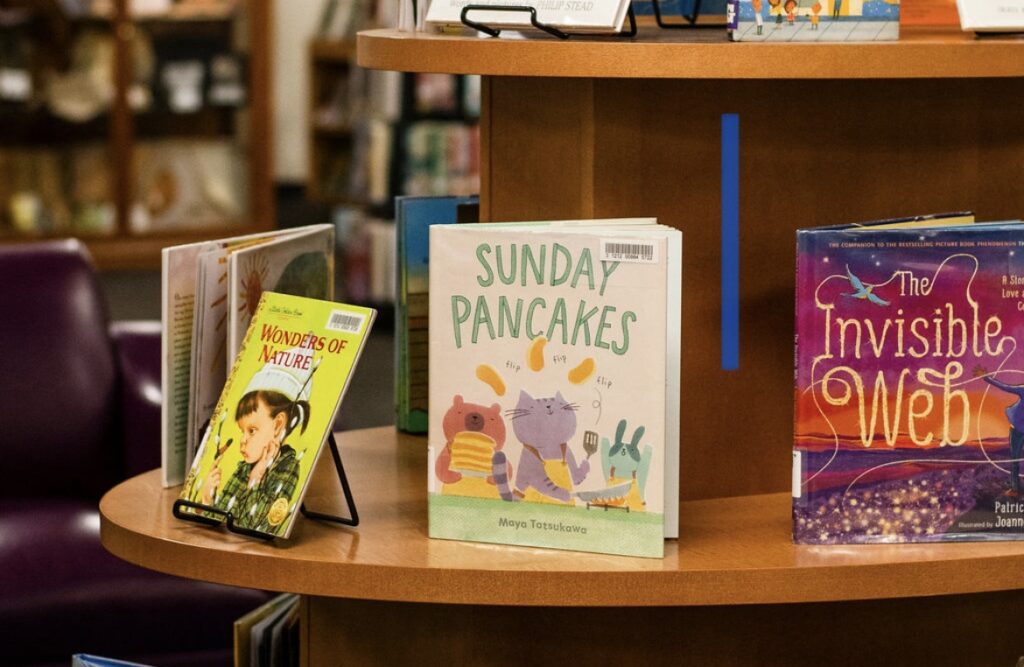 Children’s books on a shelf at the Idaho Falls Public Library​